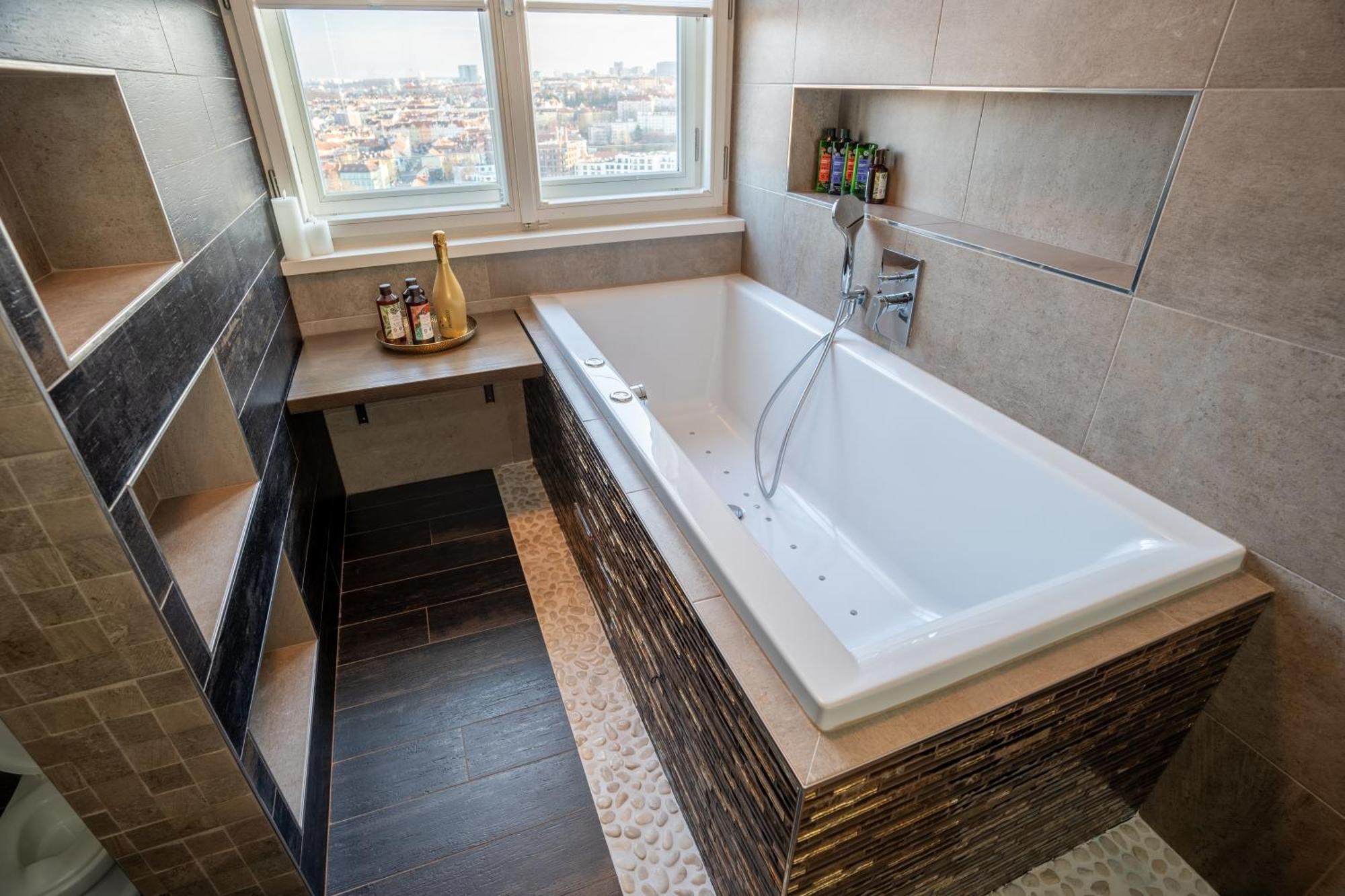 Luxury Rooftop Appartment With Fantastic Views Prag Dış mekan fotoğraf